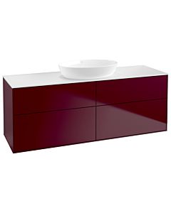 Villeroy und Boch Finion Waschtischunterschrank FA9100HB 160x60,3cm, Abdeckplatte white matt, Peony Matt