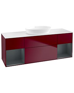 Villeroy und Boch Finion Villeroy und Boch Finion FD01HGHB 120cm, cover plate white matt, shelves midnight matt lacquer, Peony Matt