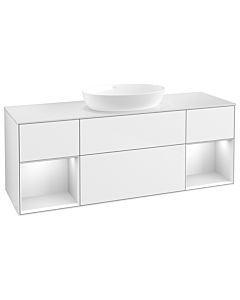 Villeroy und Boch Finion Villeroy und Boch Finion FD01MTGF 120cm, cover plate white matt, shelves white matt lacquer, glossy white lacquer