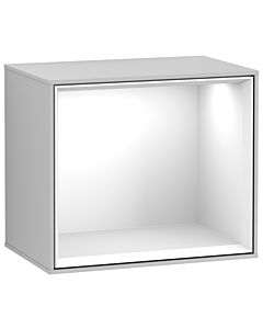 Villeroy und Boch module d&#39; Finion Villeroy und Boch FD10GFGJ 41,8x35,6x27cm, étagère Glossy White , gris clair mat