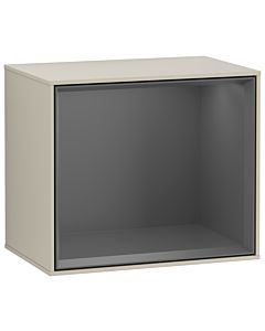 Villeroy und Boch Finion Regalmodul FD10GKHH 41,8x35,6x27cm, Regal Antracite Matt, Sand Matt Lacquer