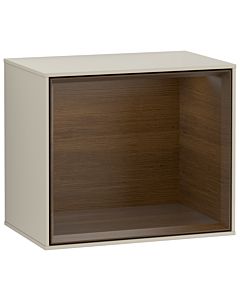 Villeroy und Boch Finion Regalmodul FD10GNHH 41,8x35,6x27cm, Regal Walnut Veneer, Sand Matt Lacquer