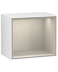 Villeroy und Boch Finion Regalmodul FD10HHGF 41,8x35,6x27cm, Regal Sand Matt, Glossy white lacquer
