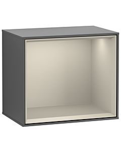 Villeroy und Boch Finion Regalmodul FD10HHGK 41,8x35,6x27cm, Regal Sand Matt, Anthracite matt