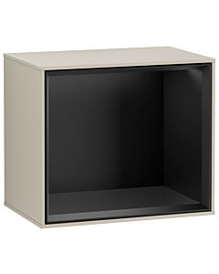 Villeroy und Boch Finion Regalmodul FD10PDHH 41,8x35,6x27cm, Regal Black Matt, Sand Matt Lacquer