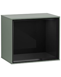 Villeroy und Boch Finion Regalmodul FD10PHGM 41,8x35,6x27cm, Regal Glossy Black, Olive Matt Lacquer