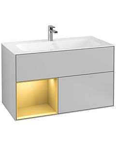 Villeroy und Boch Finion Villeroy und Boch Finion G030HFGJ 99.6x59.1cm, wall lighting, shelf left gold matt, light gray matt