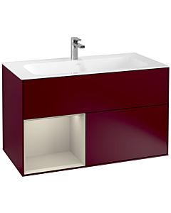 Villeroy und Boch Finion Villeroy und Boch Finion G030HHHB 99.6x59.1cm, wall lighting, shelf on the left Sand Matt Lacquer , Peony Matt