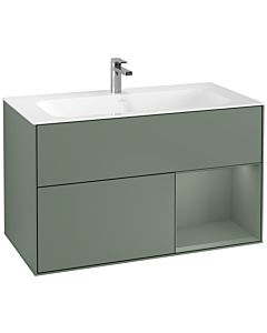 Villeroy und Boch Finion Villeroy und Boch Finion G040GMGM 99.6x59.1cm, Emotion, shelf right Olive Matt Lacquer , Olive Matt Lacquer