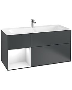 Villeroy und Boch Finion Villeroy und Boch Finion G060GFHG 119.6x59.1cm, Emotion, shelf left Glossy white lacquer, Midnight Blue Matt Lacquer