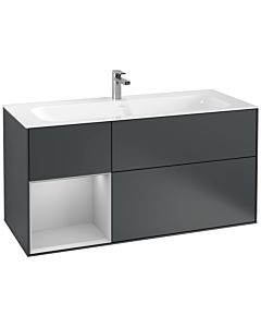 Villeroy und Boch Finion Villeroy und Boch Finion G060GJHG 119.6x59.1cm, Emotion, shelf left light gray matt, Midnight Blue Matt Lacquer