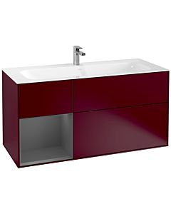 Villeroy und Boch Finion Villeroy und Boch G060GKHB 119,6x59,1cm, Emotion, étagère gauche anthracite mat, Peony Matt