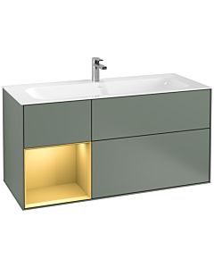 Villeroy und Boch Finion Villeroy und Boch G060HFGM 119,6x59,1cm, Emotion, étagère gauche or mat, Olive Matt Lacquer