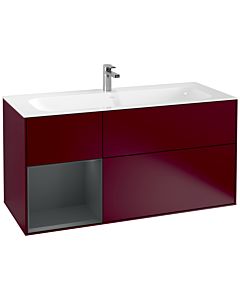 Villeroy und Boch Finion Villeroy und Boch G060HGHB 119,6x59,1cm, Emotion, étagère à gauche Midnight Blue Matt Lacquer , Peony Matt