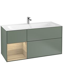 Villeroy und Boch Finion Villeroy und Boch G060PCGM 119,6x59,1cm, Emotion, étagère à gauche Oak Veneer , Olive Matt Lacquer