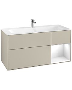 Villeroy und Boch Finion Villeroy und Boch Finion G070GFHH 119.6x59.1cm, Emotion, shelf right Glossy white lacquer, Sand Matt Lacquer