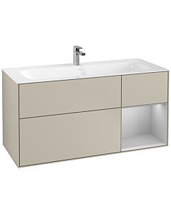 Villeroy und Boch Finion Villeroy und Boch Finion G070GJHH 119.6x59.1cm, Emotion, shelf right light gray matt, Sand Matt Lacquer