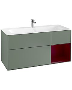 Villeroy und Boch Finion Villeroy und Boch G070HBGM 119,6x59,1cm, Emotion, étagère à droite Peony , Olive Matt Lacquer