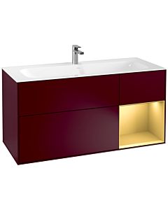 Villeroy und Boch Finion Waschtischunterschrank G070HFHB 119,6x59,1cm, Emotion, Regal rechts Gold matt, Peony Matt