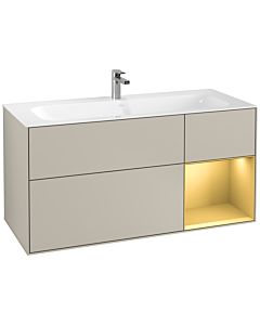 Villeroy und Boch Finion Villeroy und Boch Finion G070HFHH 119.6x59.1cm, Emotion, shelf right matt gold, Sand Matt Lacquer