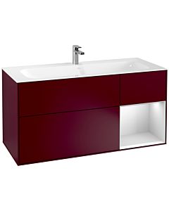 Villeroy und Boch Finion Villeroy und Boch G070MTHB 119,6x59,1cm, Emotion, étagère à droite laqué blanc mat, Peony Matt