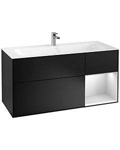 Villeroy und Boch Finion Villeroy und Boch Finion G070MTPD 119.6x59.1cm, Emotion, shelf on the right White matt lacquer, Black matt lacquer