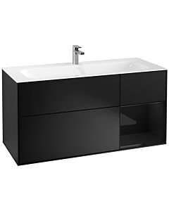 Villeroy und Boch Finion Villeroy und Boch G070PHPD 119,6x59,1cm, Emotion, étagère à droite Glossy Black Lacquer , laqué noir mat