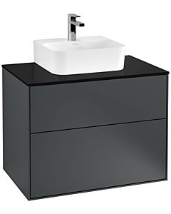 Villeroy und Boch Finion Villeroy und Boch G08200HG 80x60.3x50.1cm, Emotion, plaque de finition noir mat, Midnight Blue Matt Lacquer