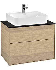 Villeroy und Boch Finion Villeroy und Boch Finion G09200PC 80x60.3x50.1cm, Emotion, cover plate black matt, Oak Veneer