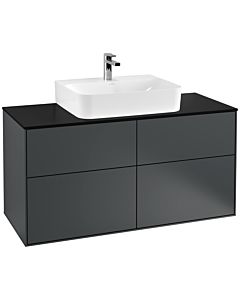 Villeroy und Boch Finion Villeroy und Boch Finion G13200HG 120x60.3cm, Emotion, cover plate black matt, Midnight Blue Matt Lacquer