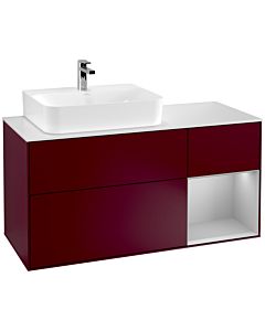 Villeroy und Boch Finion Villeroy und Boch Finion G151GJHB 120cm, cover plate white matt, Emotion, shelf left light gray matt, Peony Matt