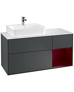 Villeroy und Boch Finion Villeroy und Boch Finion G151HBHG 120cm, cover plate white matt, Emotion, shelf left Peony , Midnight Blue Matt Lacquer