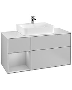 Villeroy und Boch Finion Villeroy und Boch Finion G161GJGJ 120cm, cover plate white matt, Emotion, shelf left light gray matt, light gray matt