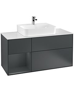 Villeroy und Boch Finion Villeroy und Boch Finion G161HGHG 120cm, cover plate white matt, Emotion, shelf left Midnight Blue Matt Lacquer , Midnight Blue Matt Lacquer