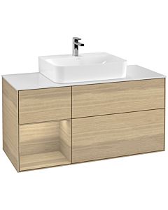 Villeroy und Boch Finion Villeroy und Boch G161PCPC 120cm, plaque de finition blanc mat, émotion, étagère à gauche Oak Veneer , Oak Veneer