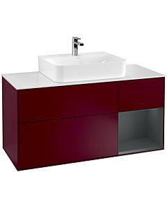 Villeroy und Boch Finion Villeroy und Boch Finion G171HGHB 120cm, cover plate white matt, Emotion, shelf on the right Midnight Blue Matt Lacquer , Peony Matt