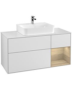 Villeroy und Boch Finion Villeroy und Boch Finion G171PCMT 120cm, cover plate white matt, Emotion, shelf right Oak Veneer , white matt lacquer