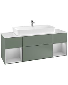 Villeroy und Boch Finion Villeroy und Boch Finion G211GJGM 160cm, cover plate white matt, Emotion, shelves light gray matt lacquer, Olive Matt Lacquer