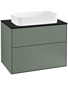 Villeroy und Boch Finion Villeroy und Boch Finion G22200GM 80x60.3cm, Emotion, cover plate black matt, Olive Matt Lacquer