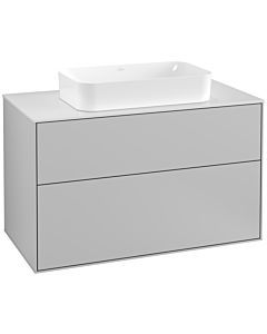 Villeroy und Boch Finion Waschtischunterschrank G23100GJ 100x60,3cm, Emotion, Abdeckplatte white matt, Light grey matt