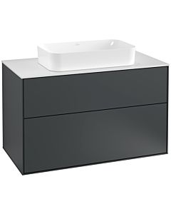 Villeroy und Boch Finion Villeroy und Boch G23100HG 100x60,3cm, Emotion, plaque de finition blanc mat, Midnight Blue Matt Lacquer