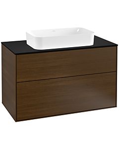 Villeroy und Boch Finion Villeroy und Boch G23200GN 100x60,3cm, emotion, plaque de finition noir mat, placage noyer