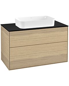 Villeroy und Boch Finion Villeroy und Boch G23200PC 100x60,3cm, Emotion, plaque de finition noir mat, Oak Veneer