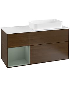 Villeroy und Boch Finion Villeroy und Boch Finion G271GMGN 120cm, cover plate white matt, Emotion, shelf left Olive Matt Lacquer , Olive Matt Lacquer veneer