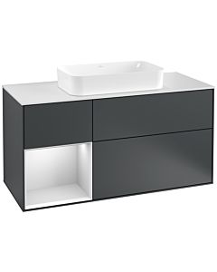 Villeroy und Boch Finion Villeroy und Boch Finion G291MTHG 120cm, cover plate white matt, Emotion, shelf left white matt lacquer, midnight Blue Matt Lacquer