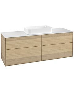 Villeroy und Boch Finion Villeroy und Boch G32100PC 160x60,3cm, Emotion, plaque de finition blanc mat, Oak Veneer