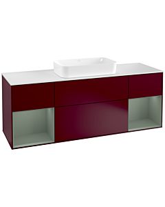 Villeroy und Boch Finion Villeroy und Boch Finion G331GMHB 160cm, cover plate white matt, Emotion, shelves olive matt lacquer, Peony Matt