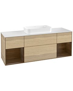 Villeroy und Boch Finion Villeroy und Boch Finion G331GNPC 160cm, cover plate white matt, Emotion, shelves Oak Veneer veneer, Oak Veneer