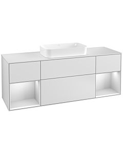Villeroy und Boch Finion Villeroy und Boch Finion G331MTMT 160cm, cover plate white matt, Emotion, shelves white matt lacquer, white matt lacquer