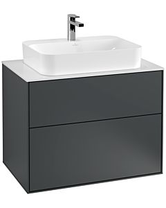 Villeroy und Boch Finion Villeroy und Boch G34100HG 80x60,3cm, Emotion, plaque de finition blanc mat, Midnight Blue Matt Lacquer